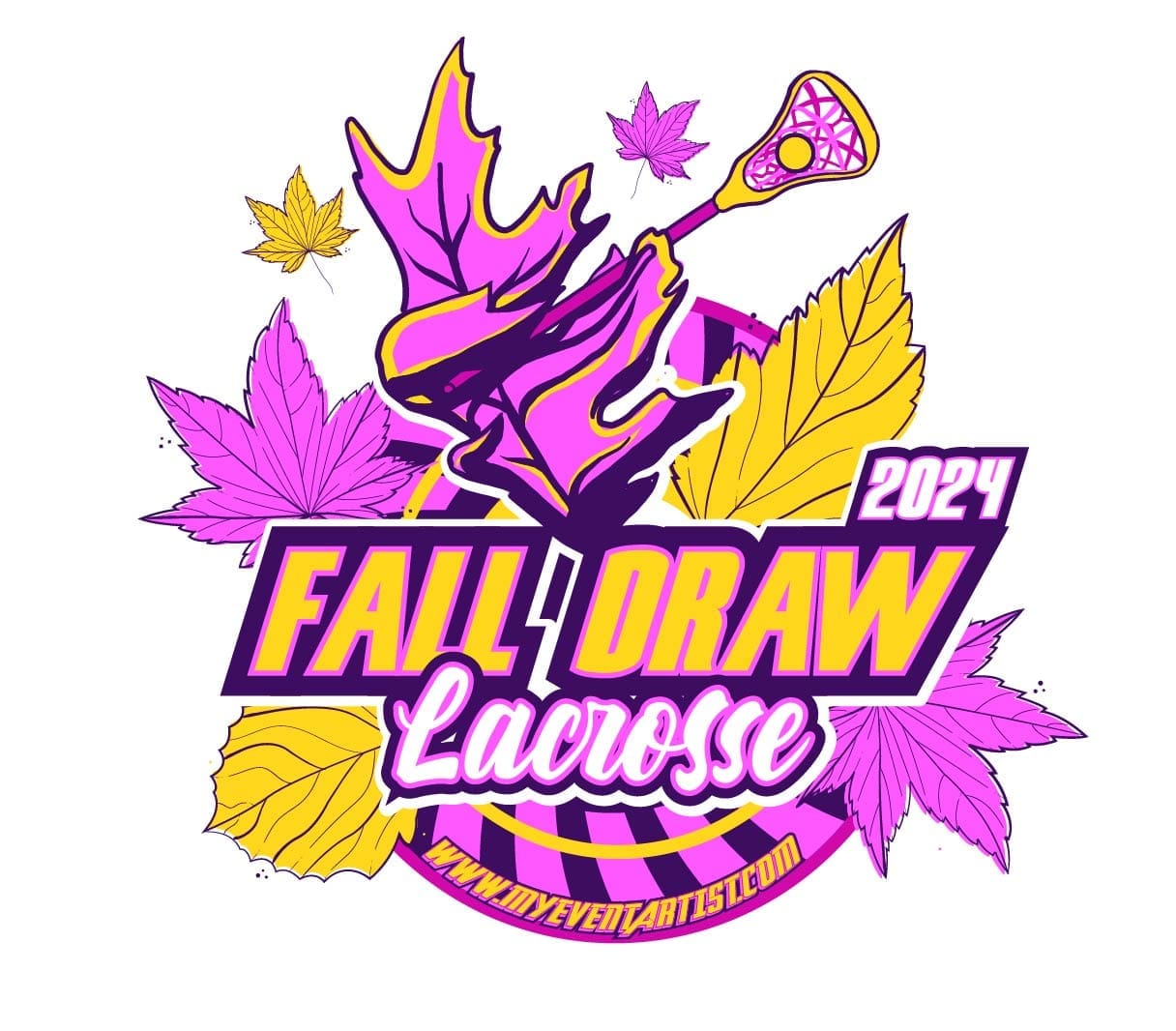 LACROSSE EVENT FALL DRAW VECTOR DESIGN FOR PRINT My Event Artist