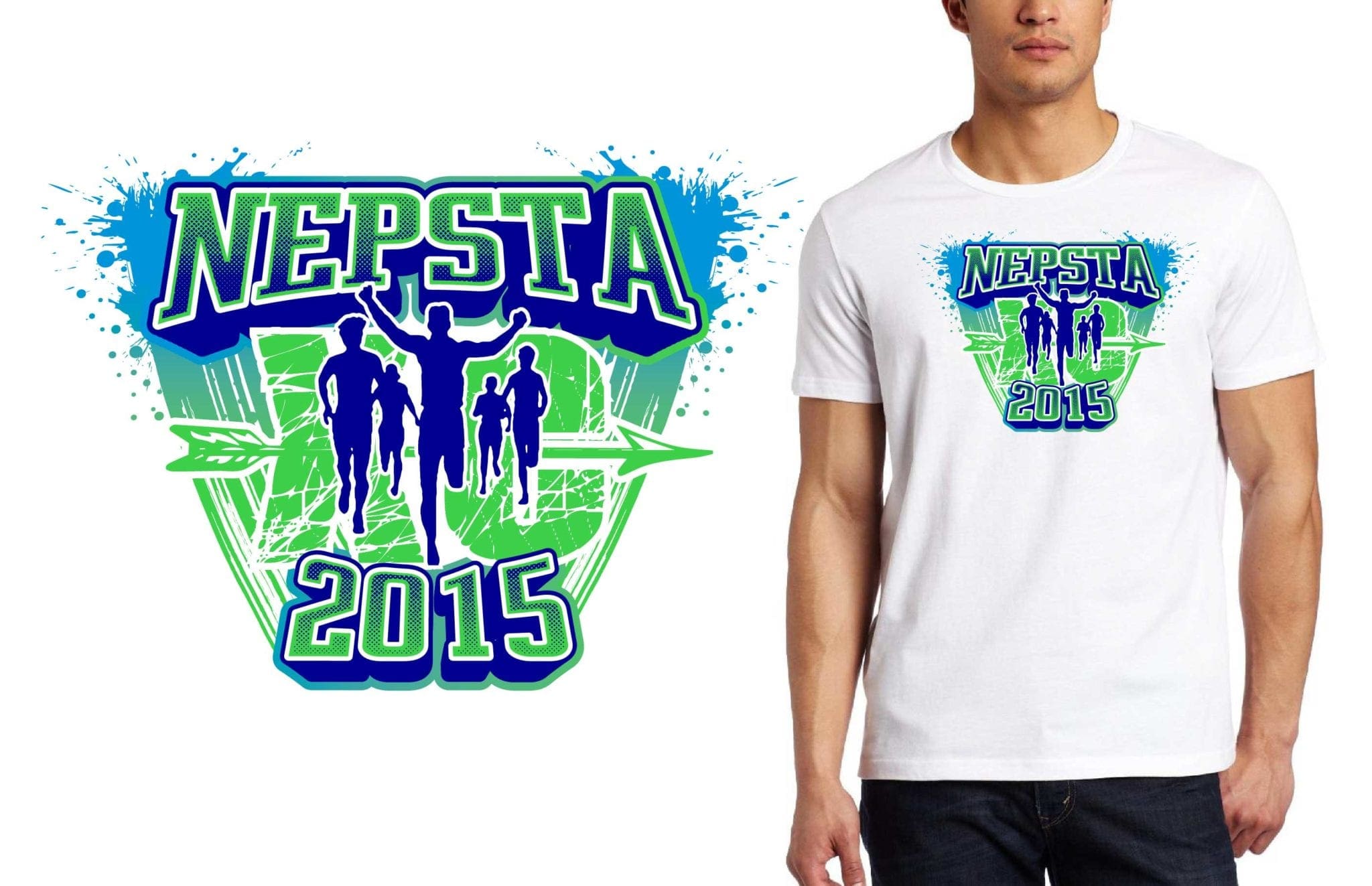 NEPSTA CROSS COUNTRY VECTOR LOGO DESIGN FOR PRINT My Event Artist