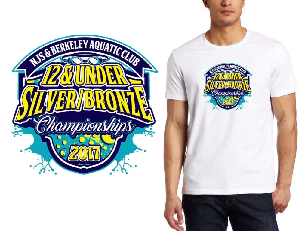 NJS BERKELEY AQUATIC SOCCER CLUB VECTOR LOGO DESIGN FOR PRINT