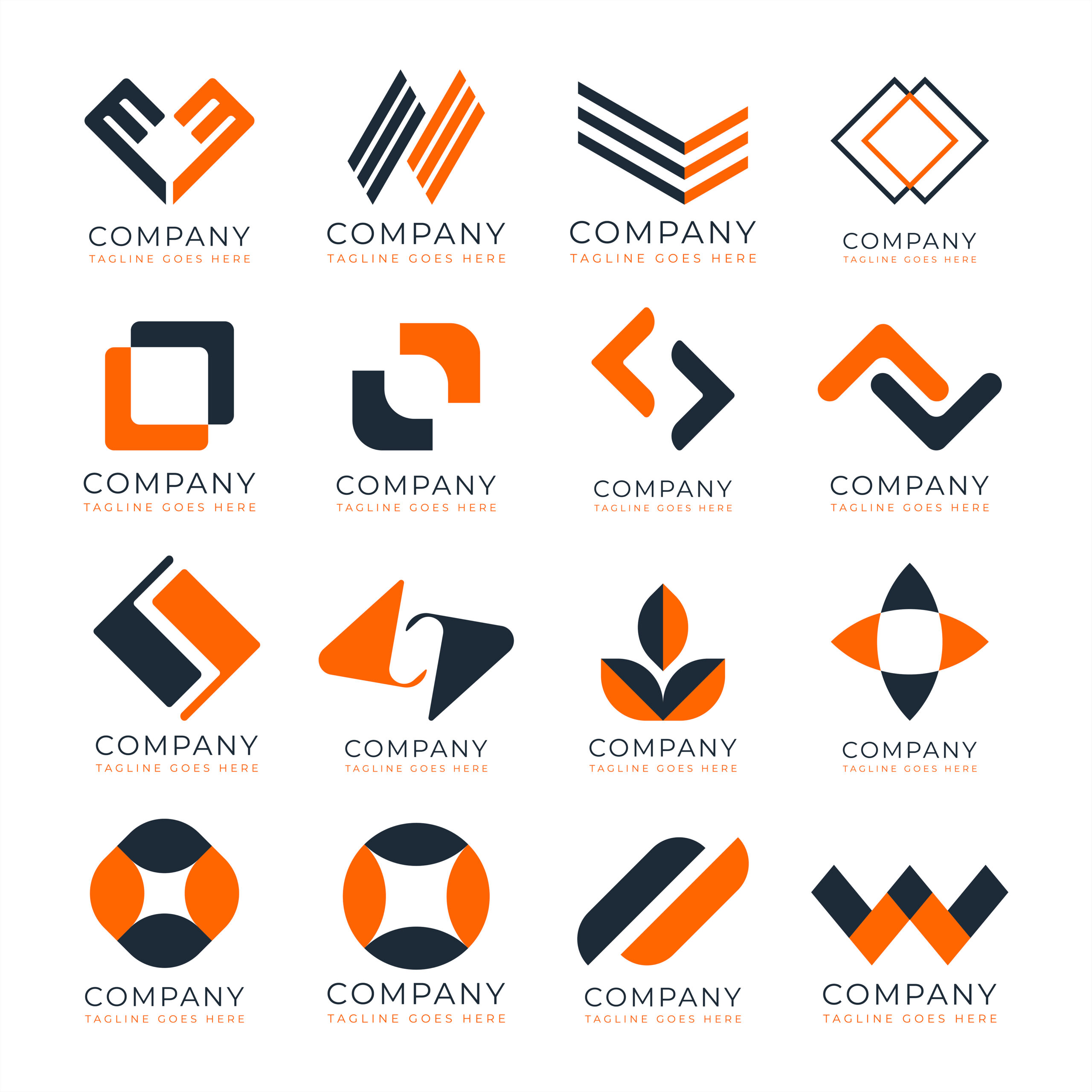 abstract-two-color-logo-design-concept-my-event-artist