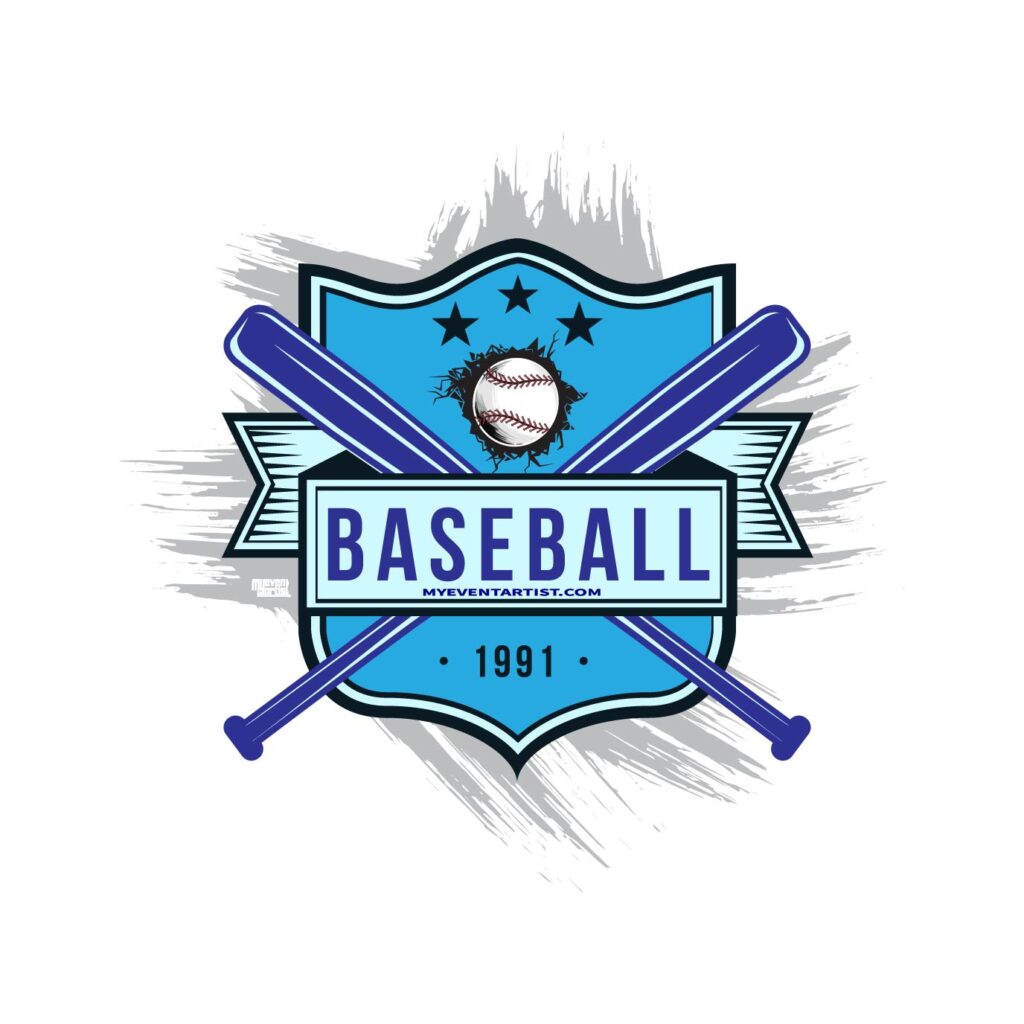 BASEBALL SIMPLE VECTOR LOGO DESIGN | My Event Artist