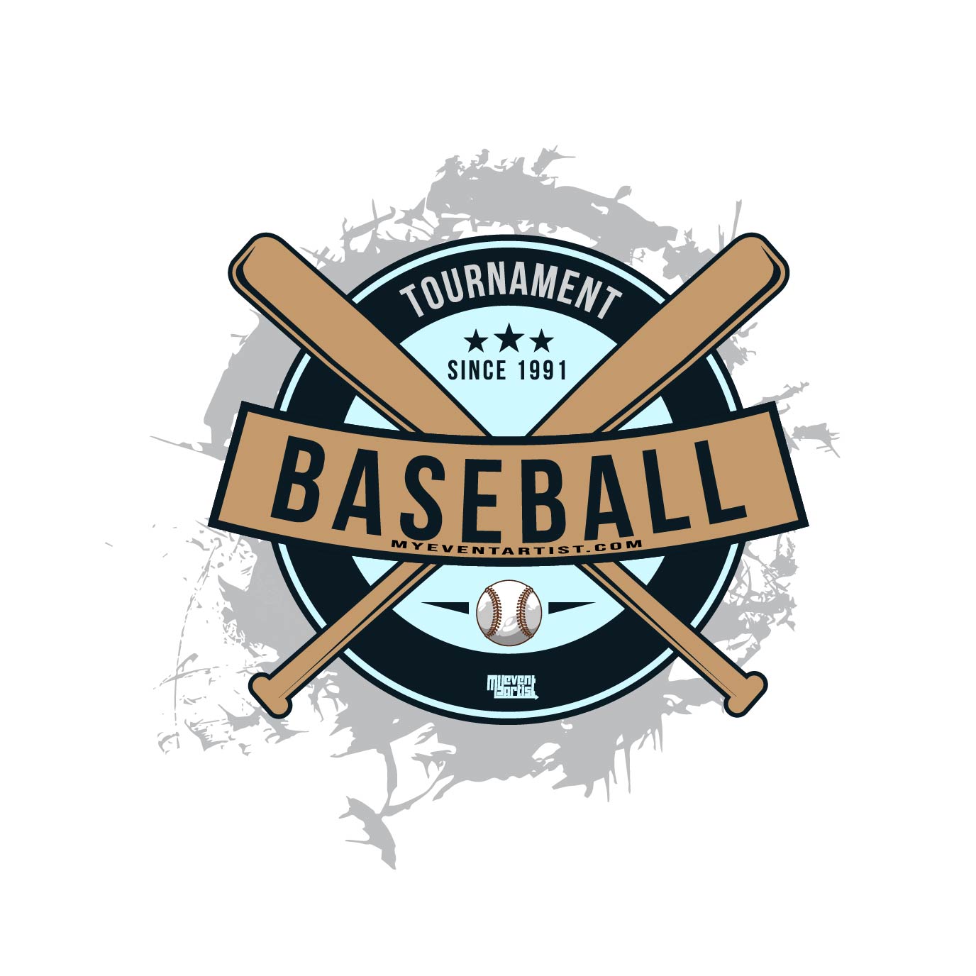 BASEBALL SIMPLE VECTOR LOGO DESIGN | My Event Artist