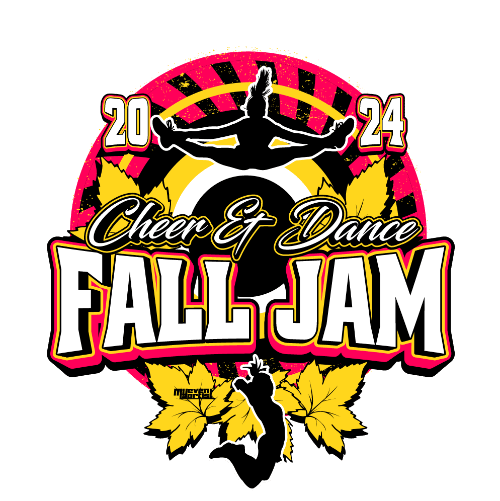 CHEER AND DANCE FALL JAM EVENT PRINT READY VECTOR DESIGN