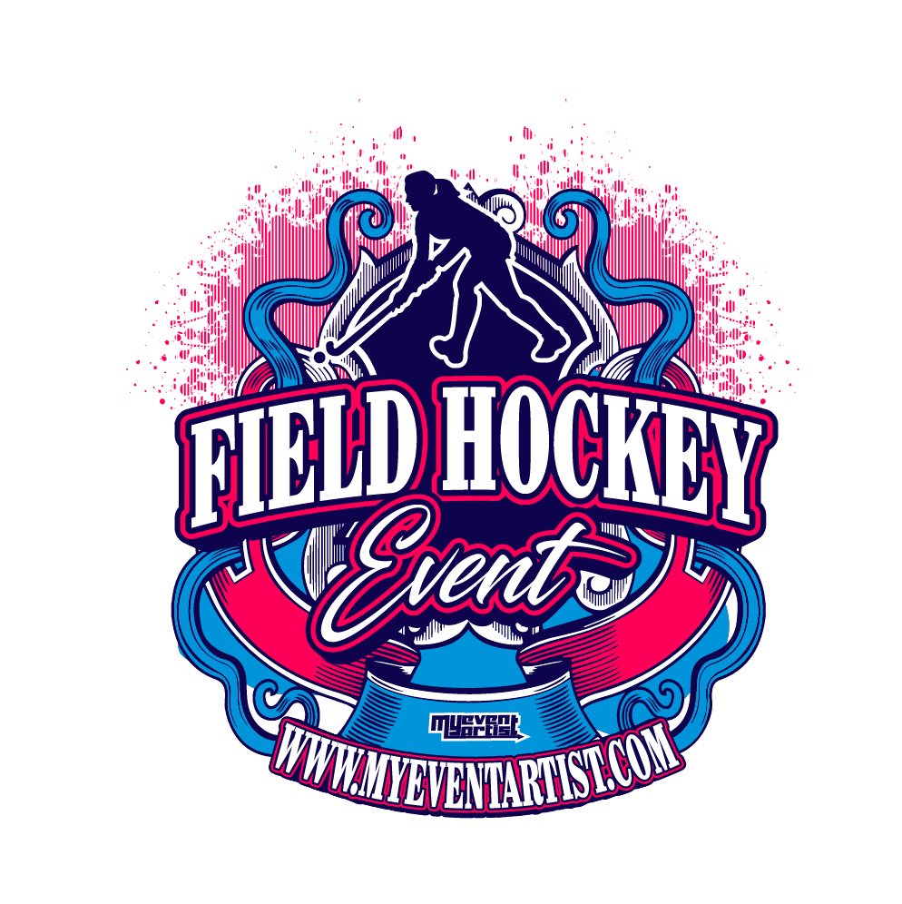 FIELD HOCKEY EVENT ADJUSTABLE PRINT READY VECTOR DESIGN | My Event Artist