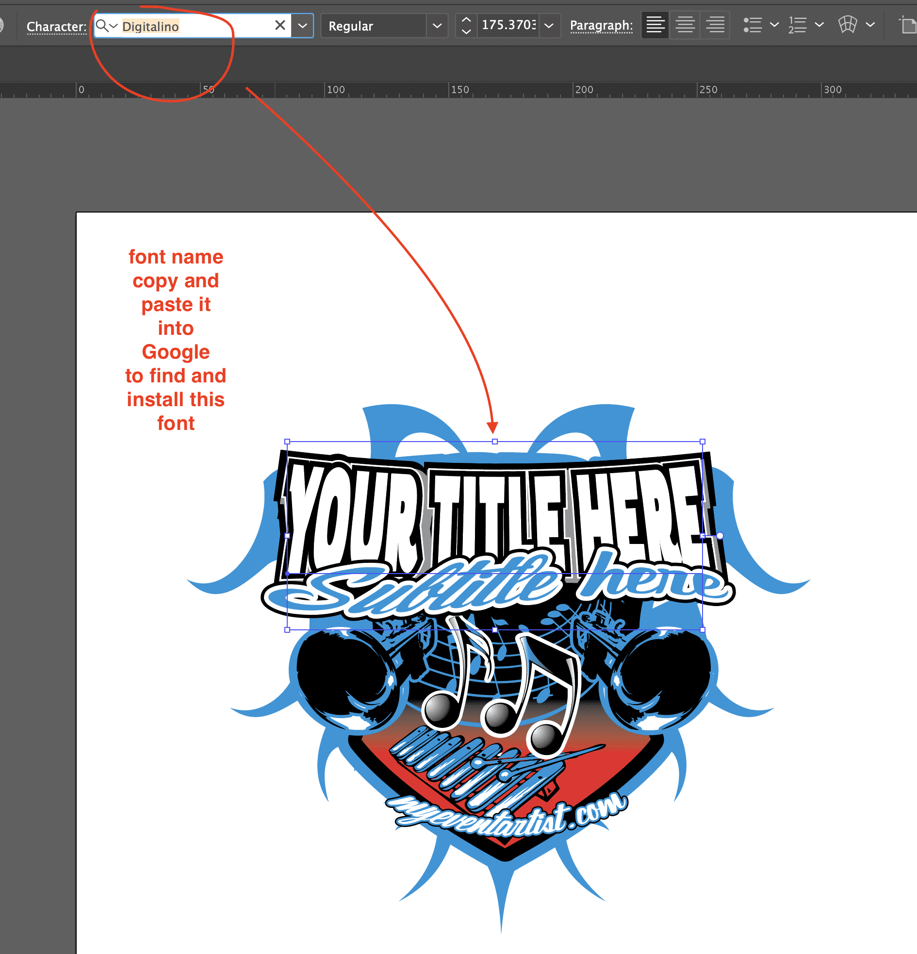 illustrator says it needs to download a font