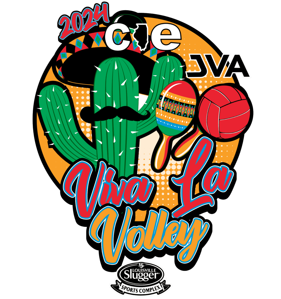2024 CIE Viva La Volley VECTOR LOGO DESIGN FOR TSHIRT