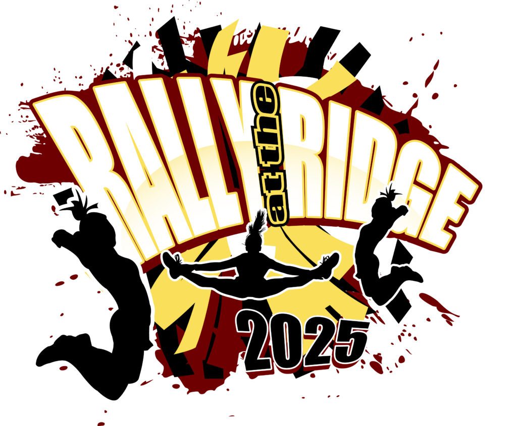 PRINT really at the ridge cheer logo Dahna